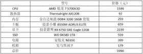 AM4未老还能一战！锐龙7 5700X3D游戏高性价比配置推荐 